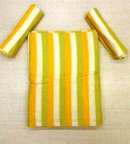 BEDSHEET STRIPE 90X108 2 PILLOW COVER